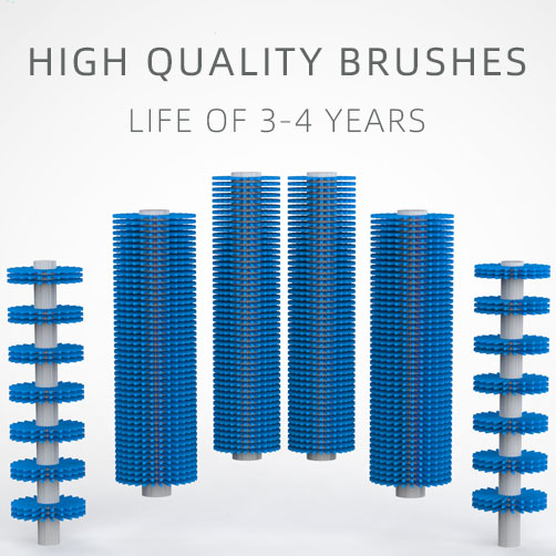 A brush that can be quickly removed