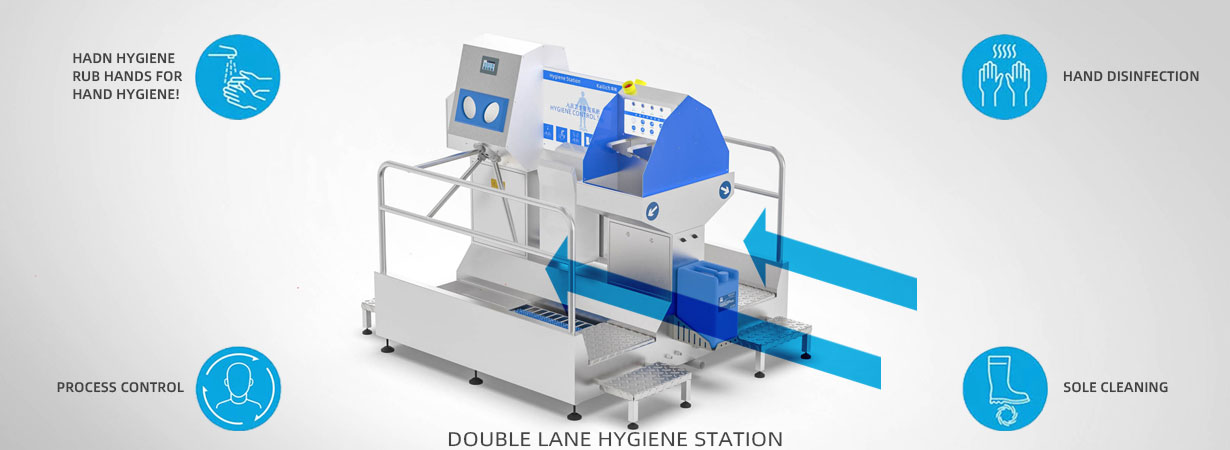 Double lane Hygiene Station Type HCS83506-2